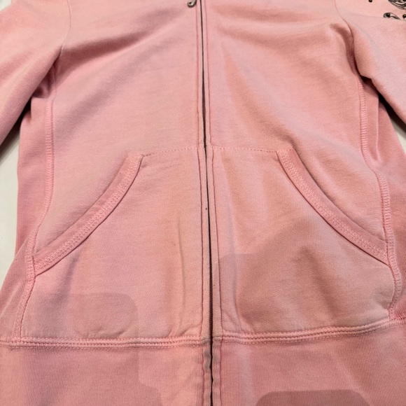 Light pink Juicy pink zip up hoodie with applique from 2005 - Picture 2 of 6